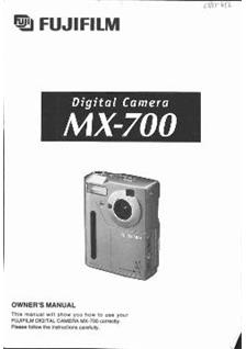 Fujifilm MX700 manual. Camera Instructions.